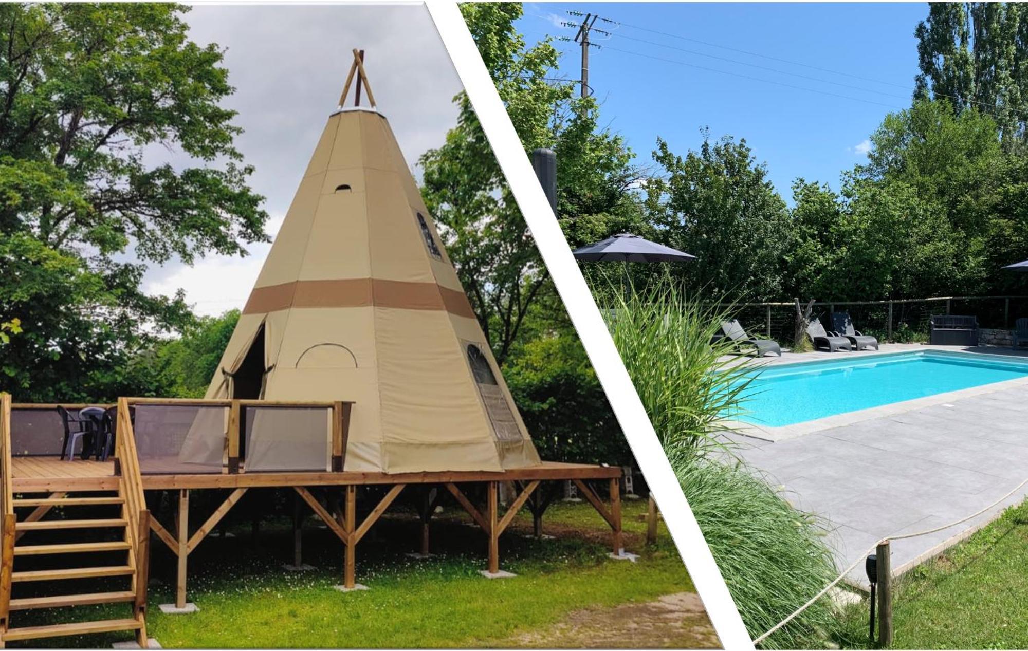 Luxury tent Tipi, L'indienne